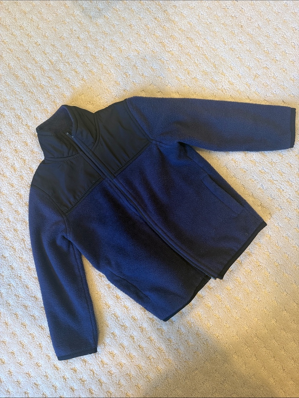 The Children's Place Navy Blue Full-Zip Fleece Jacket